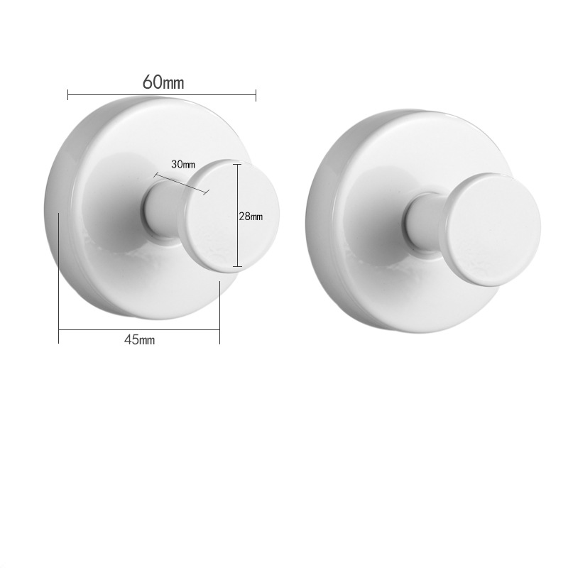 Stainless steel suction cup hooks, no drilling required – super strong suction, rust-proof, and removable without leaving marks