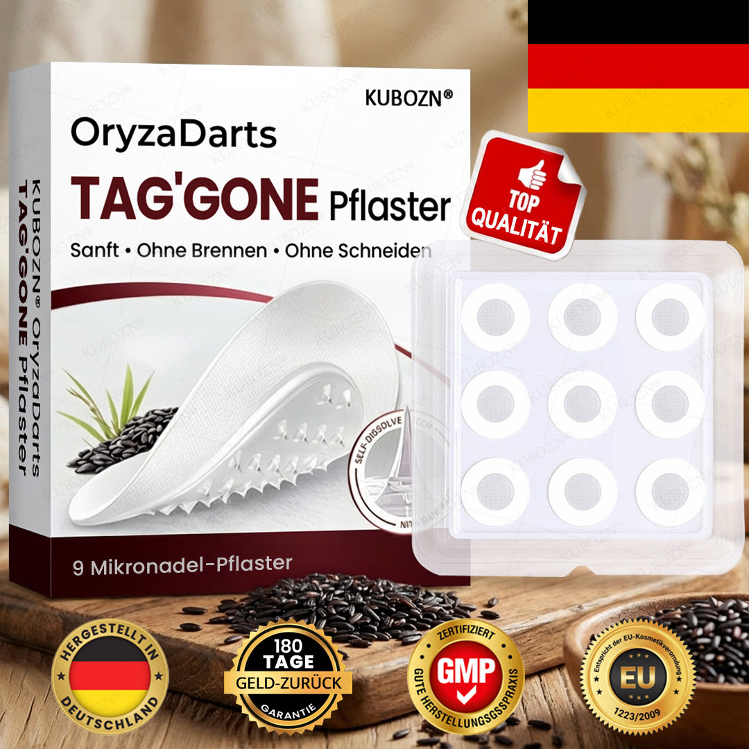 KUBOZN® OryzaDarts TAG’GONE – Schmerzfreie Entfernung an der Wurzel dank Schwarzer-Reis-Mikrotechnologie ✨ (offer)