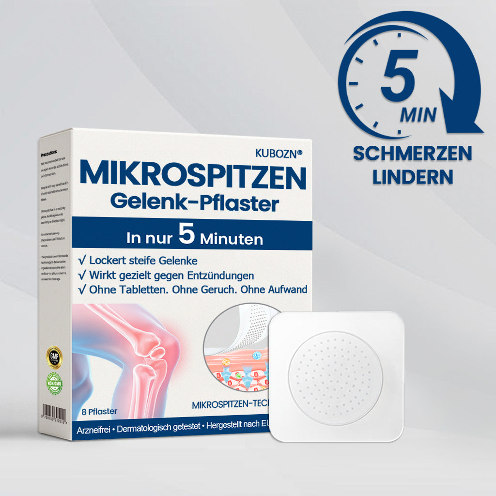 ✅ KUBOZN® Mikrospitzen-Gelenkpflaster – Spürbare Linderung in nur 5 Minuten