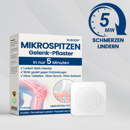 ✅ KUBOZN® Mikrospitzen-Gelenkpflaster – Spürbare Linderung in nur 5 Minuten
