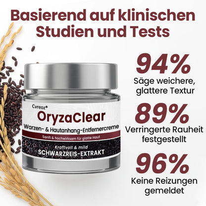 ⭐ Cvreoz® OryzaClear – Schwarzreis-Extrakt Creme gegen Hautanhänge & raue Stellen – sanft, pflanzlich & sichtbar wirksam (Offer)