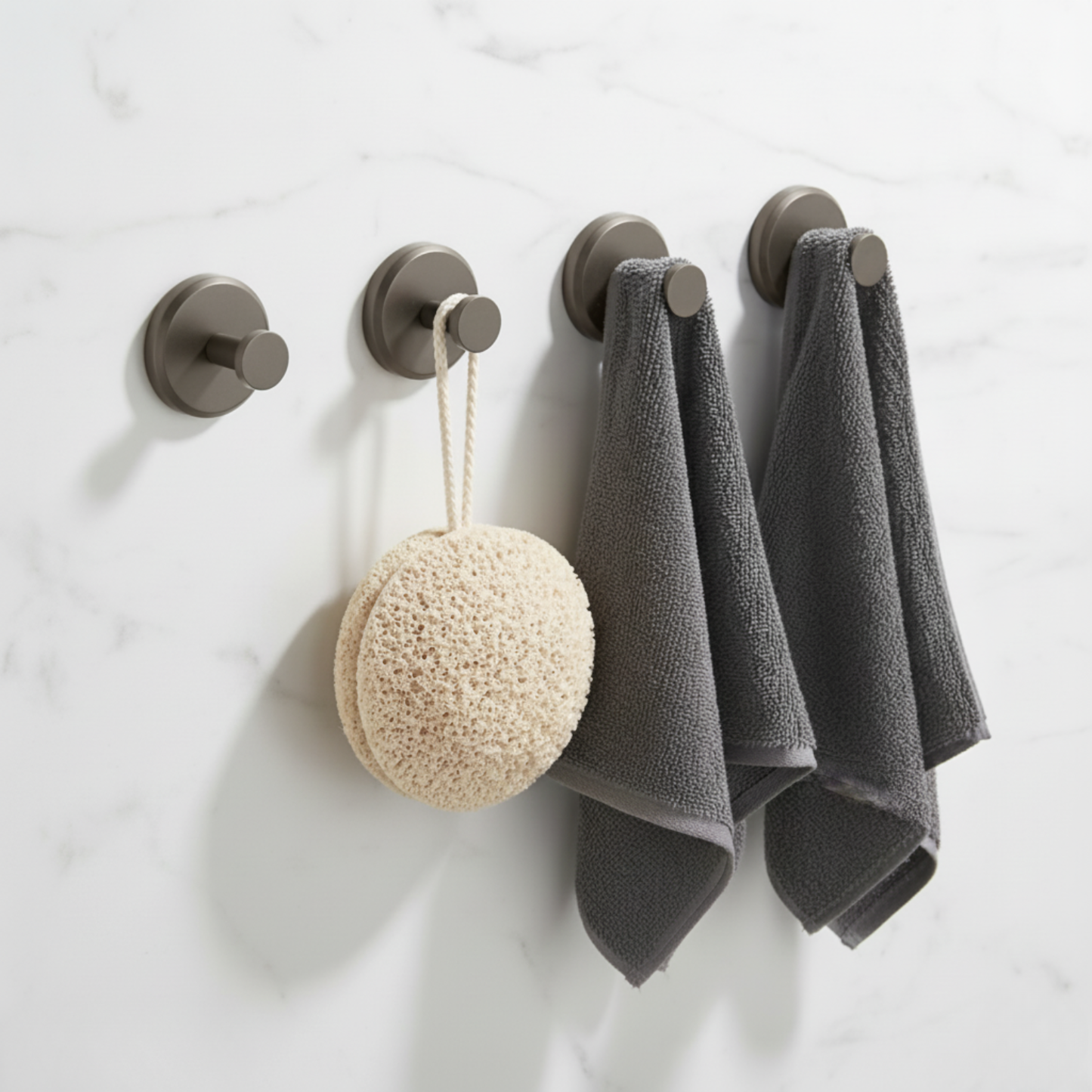 Stainless steel suction cup hooks, no drilling required – super strong suction, rust-proof, and removable without leaving marks