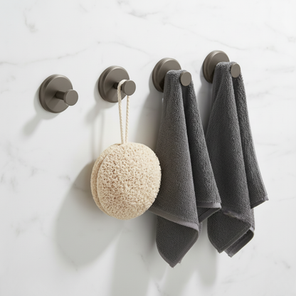 Stainless steel suction cup hooks, no drilling required – super strong suction, rust-proof, and removable without leaving marks