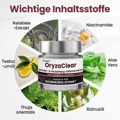 ⭐ Cvreoz® OryzaClear – Schwarzreis-Extrakt Creme gegen Hautanhänge & raue Stellen – sanft, pflanzlich & sichtbar wirksam (Offer)
