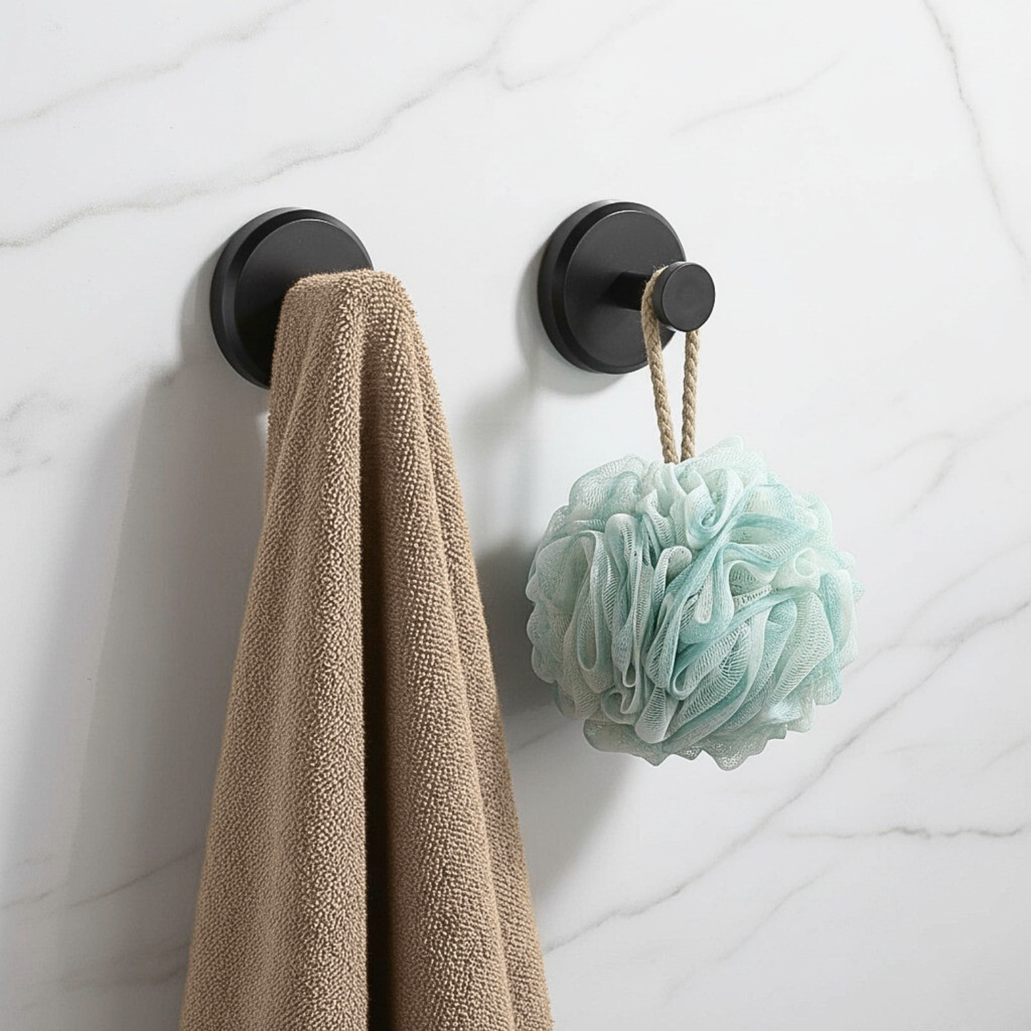 Stainless steel suction cup hooks, no drilling required – super strong suction, rust-proof, and removable without leaving marks