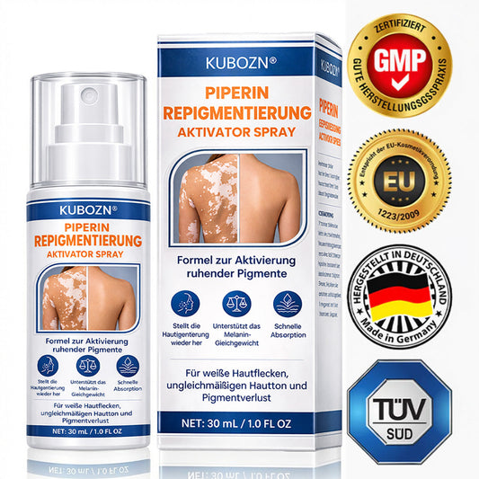 ⚡KUBOZN® Piperin-Repigment-Aktivator-Spray zur Reaktivierung ruhender Pigmentzellen und zur Wiederherstellung der natürlichen Hautfarbe
