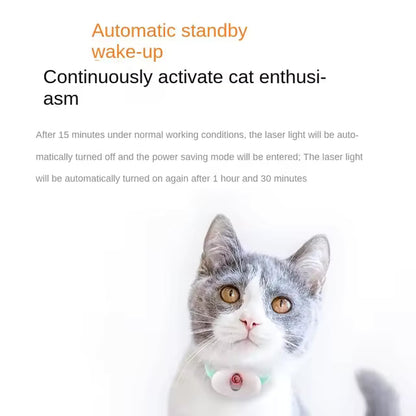 Intelligent Infrared Laser Cat Collar with Interactive Toys