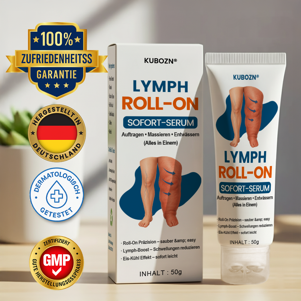 KUBOZN® DE | Offizieller EU-Shop — Lymph-Entlastungs-Roll-On – Klinisch inspirierte Lösung zur Reduzierung von Lymphschwellungen und zur Wiederherstellung eines gesunden Lymphflusses ⚕️