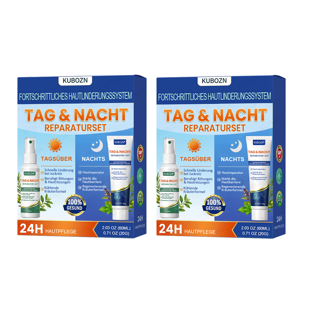 KUBOZN® Eczem & Neurodermitis Set – 24h Pflege bei Juckreiz, Rötungen & geschädigter Haut