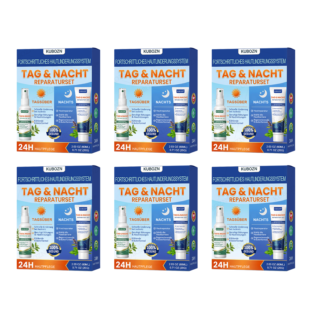 KUBOZN® Eczem & Neurodermitis Set – 24h Pflege bei Juckreiz, Rötungen & geschädigter Haut