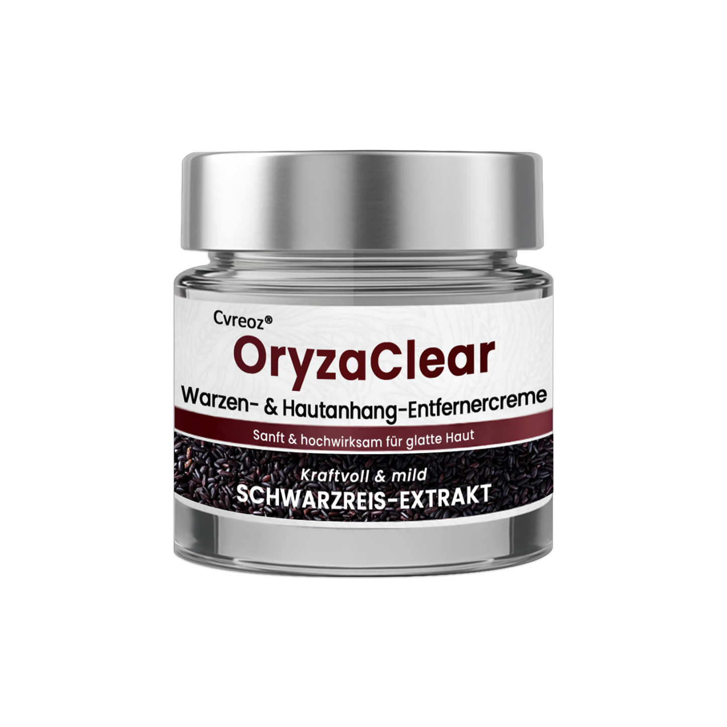 ⭐ Cvreoz® OryzaClear – Schwarzreis-Extrakt Creme gegen Hautanhänge & raue Stellen – sanft, pflanzlich & sichtbar wirksam (Offer)